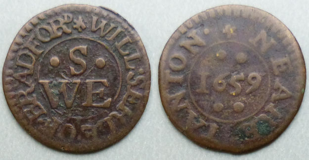 Bradford, Will Serle 1659 farthing